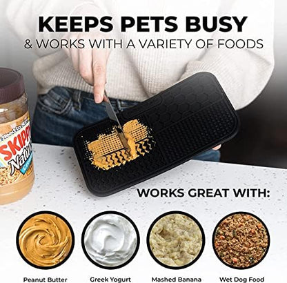 Pup Culture Dog Lick Mat for Dogs (2 Pack), Feeding Pad for Anxious Pets Plus 4 Different Puzzles for Mental Stimulation for Dogs - Supports Mental, Dental, and Digestive Health - Heavy Duty - Image 5