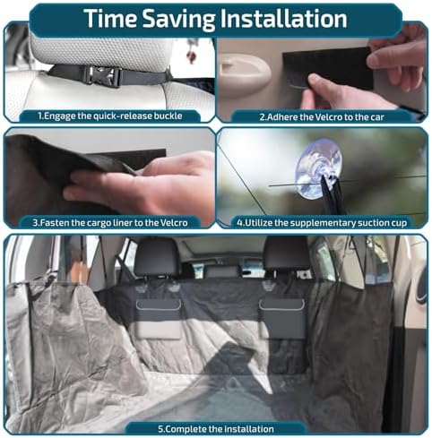 Veckle SUV Cargo Liner for Dogs - Trunk Cover with Bumper Flap Protector - Image 7