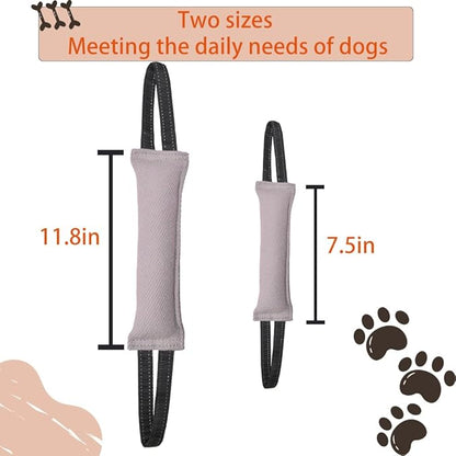 Clysoru tug Toy for Dogs Tug of War Dog Puppy Bite with 2 Strong Handles Made Durable Tear Resistant Stitches