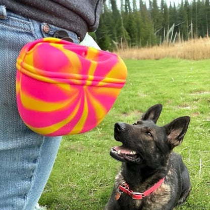 SparkDog K9 Snack Sack Silicone Dog Treat Pouch with Magnetic Closure - Image 4