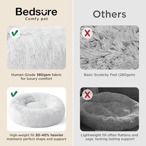 Bedsure Calming Cat Beds Donut Round Washable Kitten Bed,20 inches - Image 3