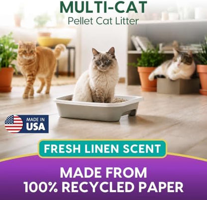 Fresh News MAX Scented Multi-Cat Litter, Non-Clumping, 20 lb - Image 3