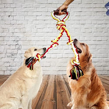 Large Dog Rope Toys for Aggressive Chewers - Pitbull Tug of War, Heavy Duty, Outdoor, Medium to Large Breed, Durable Dog Tug Toys with Handle - Image 5