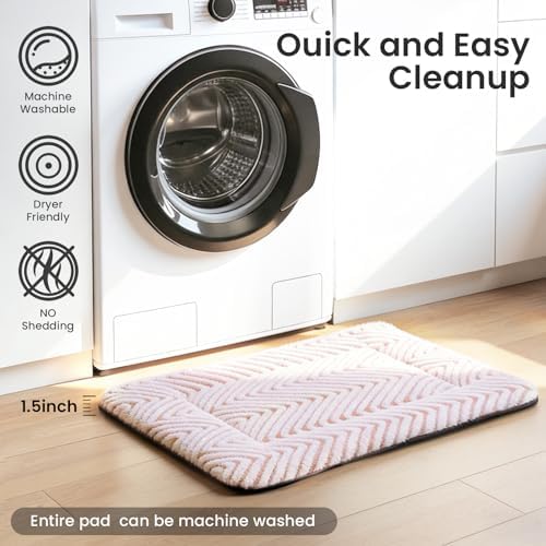 Mora Pets Cat Beds for Indoor Cats Washable Cat Mat Bed Flat Dog Crate Pad - Image 4
