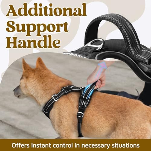 rabbitgoo Dog Harness for Large, No Pull 3 Buckles Easy On & Off - Image 4