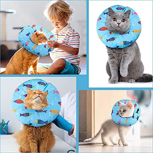 Cat Cone Collar Soft Cute Adjustable Cat Donut Recovery Collar - Image 5