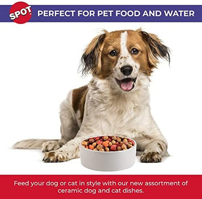 SPOT Ceramic Stoneware- Pet Bowl for Medium and Large Dogs, Classic Heavy Duty Non-Slip Ceramic Bowl for Food and Water - 7.5in Diameter - Image 4