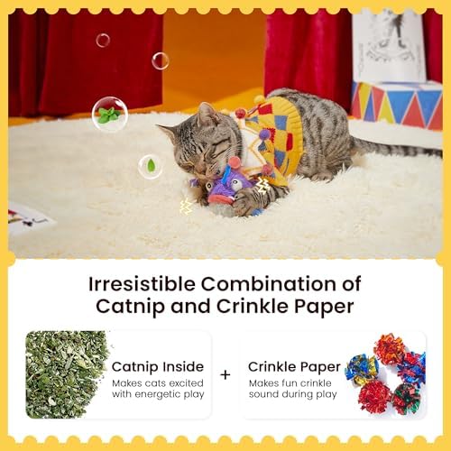 Potaroma Cat Toys Flapping Fish, Interactive Anglerfish with Catnip - Image 4
