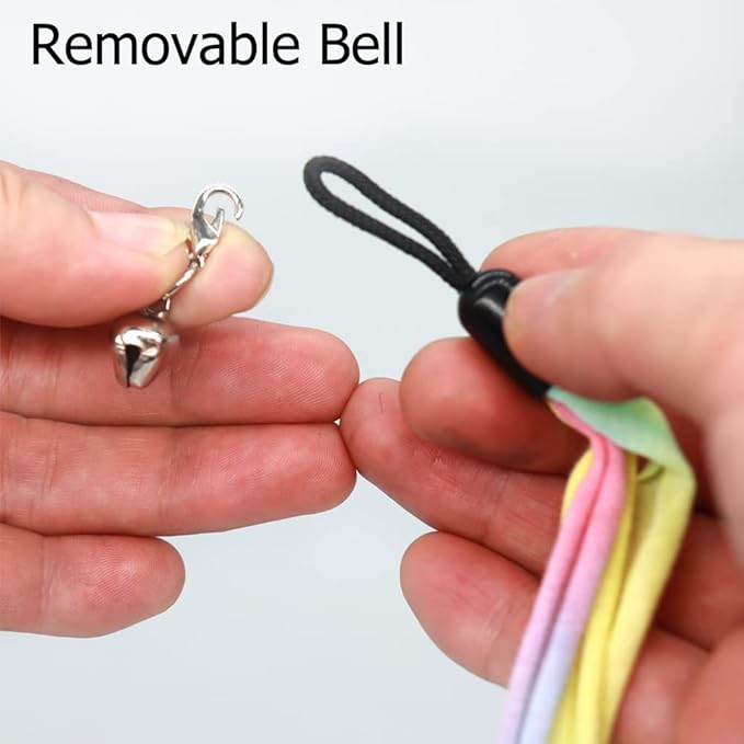 LASOCUHOO Cat Wand Toys Refills, Cat Wand Replacement, Assorted Teaser Refills with Bell for All Cats, Kitten