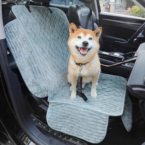 Dog Car Seat Cover, Waterproof Non-Slip Pet Mat, Bluegrey Front Seat by AEEISHOMEREFORM