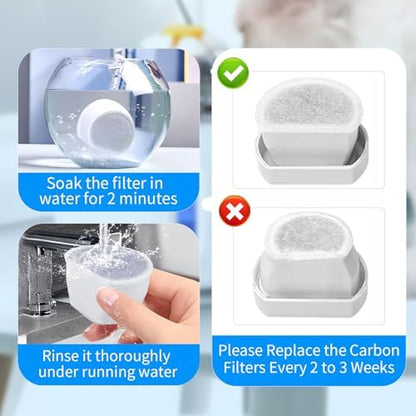 18 pcs Dog and Cat Water Fountain Filter Replacement Carbon Filters Compatible with PetSafe Drinkwell Filters - Image 6