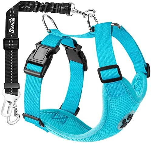 SlowTon Dog Seat Belt Harness for Car, Dog Car Harness & Seatbelt, LBL S by SlowTon