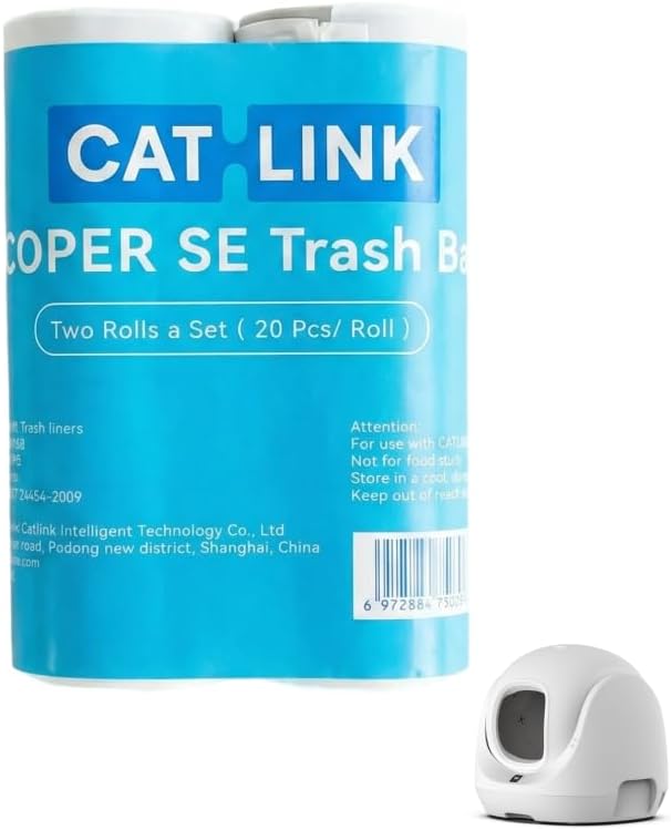 CATLINK Trash Bag Only for Scooper-SE and SE Lite Cat Litter Box, Not Suitable for Young or Luxury Pro