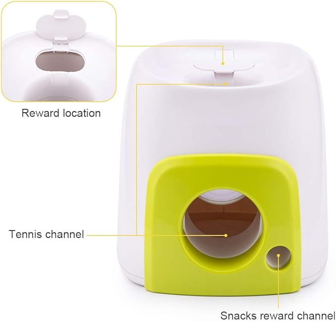 Sorandy Automatic DogLauncher DogThrowing Toy Interactive Pet Toy Dog Fetch Machine for Small to Medium Sized Dogs Cats, Dogs and Other Animals (Green)