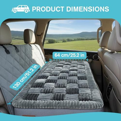 AiQInu 25.2" x 50.4" Dog Car Bed for Back Seat, Washable Dog Seat Cover - Image 2