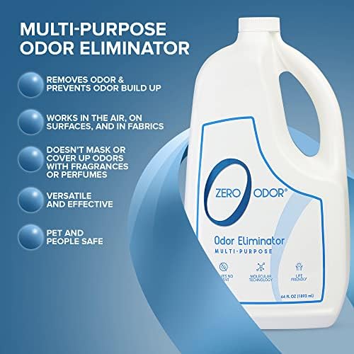 Zero Odor - Multi-Purpose Strong Odor Eliminator for Home, Office, Car, Bathroom, Hotel, Room Deodorizer, and Odor Neutralizer, 64oz Refill - Image 2
