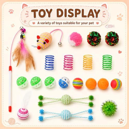 Cat Tunnel Bed with 21 Interactive Toys - Image 3