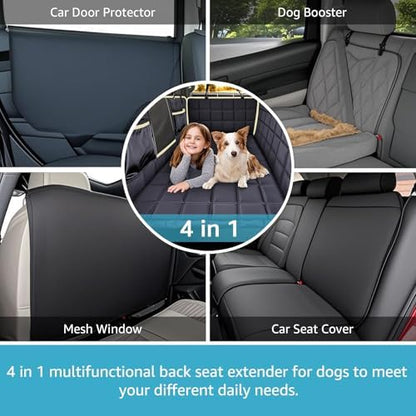 Lassie Truck Hard Bottom Waterproof Dog Hammock for Car with Mesh Window - Image 2