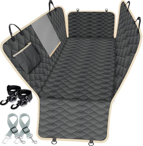 Lassie XL Truck Waterproof Dog Seat Cover Back Seat with 2 Seat Belts by Lassie