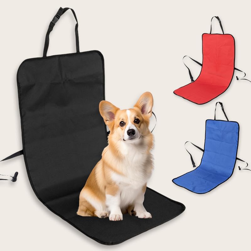 Dog Car Seat Cover for Front Passenger Seat – Waterproof Pet Seat Protector Pad for Cars, Trucks, SUVs – Thickened Scratchproof Single Seat Mat (Blue, 106 * 49cm) by MIXNEX