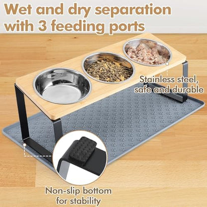 15° Tilted Elevated Cat Bowls, Anti-Vomiting for Indoor Cats Small Pets - Image 4