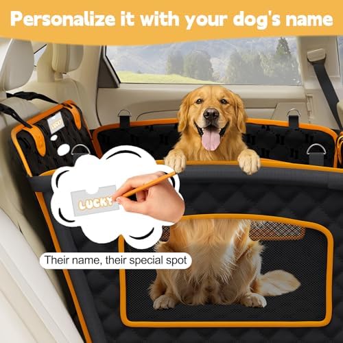 Dog Car Seat for Large Dog with Sturdy Fiberglass Support & Hard Bottom - Image 5
