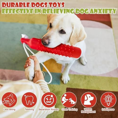 BINGPET Dog Float Bumper Toy 2 Pack,10.8" Lightweight Bumper for Water Fetch Outdoor,Floating Dog Water Toys for Medium Large Dogs,Fetch Rope Pet Toy Dock Diving Retrieving Dummy for Pool/Beach/Lake - Image 6