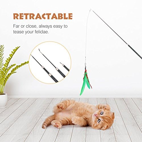 Pawaboo Interactive Cat Toys for Indoor Cats, Cat Wand Toys - Image 4