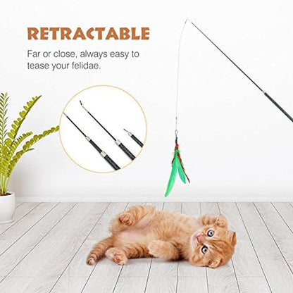 Pawaboo Interactive Cat Toys for Indoor Cats, Cat Wand Toys - Image 4