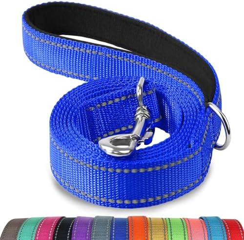 Joytale Reflective Dog Leash for Medium & Large Dogs, 6 FT x 1", Navy Blue by Joytale