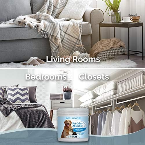SMELLS BEGONE 15oz Gel Pet Odor Eliminator - Absorb & Remove Strong Odors from Pets, Cat Litter, Dog Poop, Urine Smells - Eliminate Whole Home Odors with Essential Oils (2-Pack, Pet Soothing Breeze) - Image 3