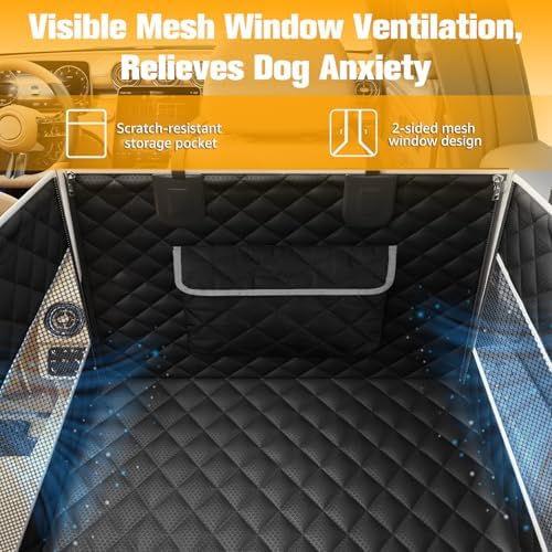 PETICON Large Dog Car Seat, Back Seat Extender for Pets with Hard Bottom - Image 6