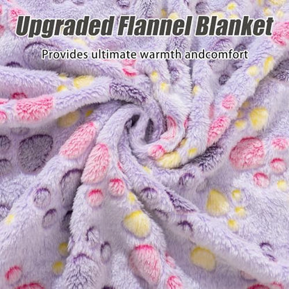 Rezutan Blanket for Large Dogs & Cats Soft Reversible Cute Paw 40"x31" - Image 3
