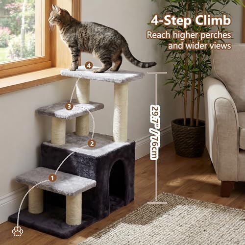 Heybly Cat Scratching Post, Pet Steps for Indoor Cats and Dogs, HSP002SGW - Image 6