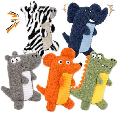 5-Pack Squeaky Dog Toys, No Stuffing with Crinkle Paper by Unknown
