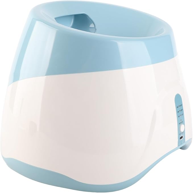 FILFEEL Automatic Dog Thrower Pet Interactive with 3 Soft Balls for Indoor and Outdoor Fun for Small Dogs (Lightblue)