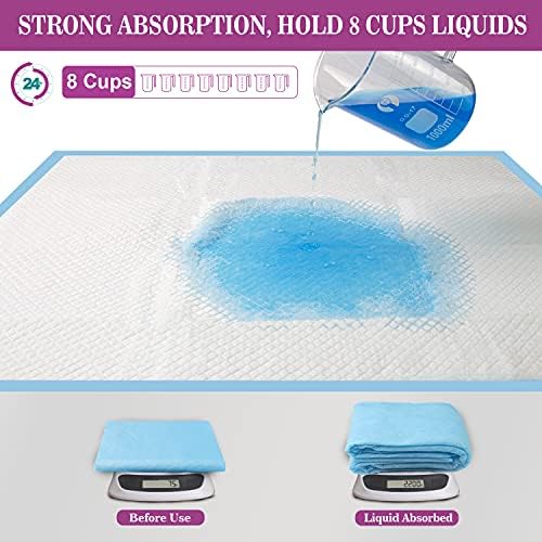 IMMCUTE Dog Pee Pads Extra Large 28"x34", X-Large Training Puppy Pee Pads Super Absorbent & Leak-Proof, XL Disposable Pet Piddle Pad and Potty Pads for Dogs, Puppies, Doggie (18 Count) - Image 2