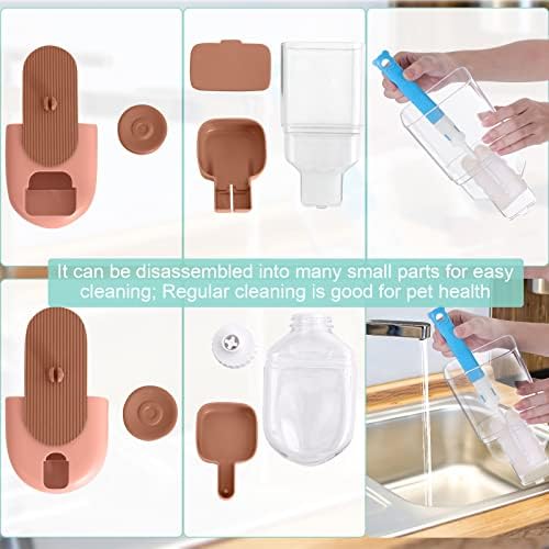Rabbit Feeder, Bunny Water Bottle Dispenser, Pet Ferret Cage Food Bowl - Image 4