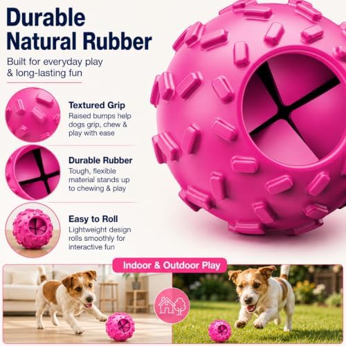 Treat Dispensing Dog Toy, Dog Puzzle Toy and Dog Treat Ball for Small Dogs - Image 4