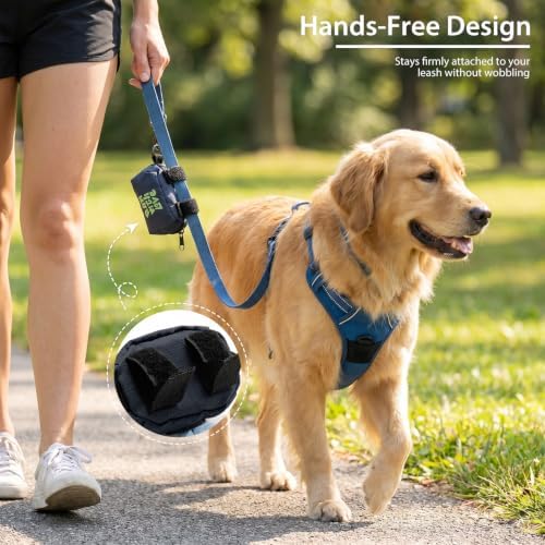 Dog Waste Bag Dispenser, Poop Bag Holders for Leashes, Dark Blue - Image 5