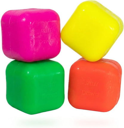 Ruff Dawg Cube XL 3.5 Indestructible Dog Toy – Heavy-Duty Rubber Fetch & Chew Toy for Aggressive Chewers – Erratic Bounce, Floats, BPA & Latex Free – Made in USA
