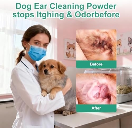 Dog & Cat Ear Cleaner – Gentle Pet Ear Cleaning Solution for Removing Wax, Dirt & Odor, Daily Ear Care - Image 2
