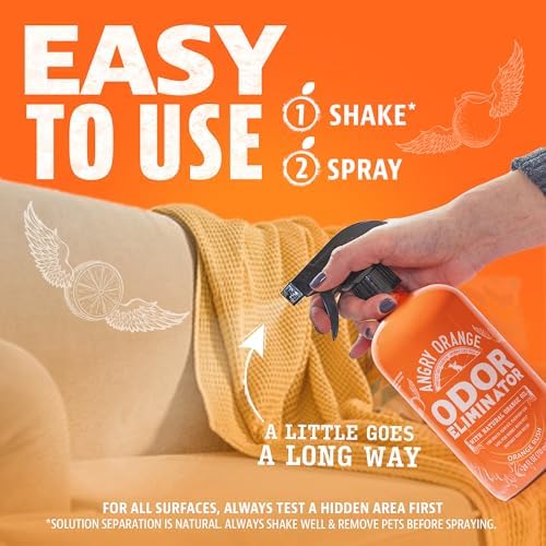 ANGRY ORANGE Pet Odor Eliminator for Dog and Cat Urine, Carpet Stains, and Strong Smells – NEW Orange Rush Scent – Citrus Cleaner with Natural Orange Oil – 24 oz - Image 7