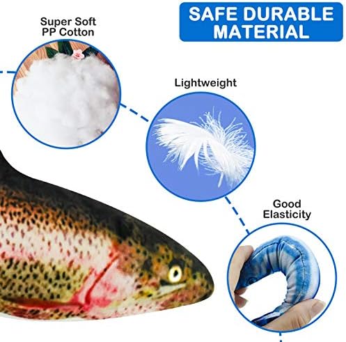 5Pcs Catnip Toy, Plush Fish Cat Toy, Cat Chew Toy, Catnip Filled Cartoon Fish with Bell Inside for Interactive Kitty Chew Toys Cat Teething Cat Exercise - Image 2