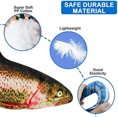 5Pcs Catnip Toy, Plush Fish Cat Toy, Cat Chew Toy, Catnip Filled Cartoon Fish with Bell Inside for Interactive Kitty Chew Toys Cat Teething Cat Exercise - Image 2
