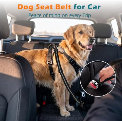 PetBonus 2 Pack Dog Seat Belt for Car, Durable Dog Car Harness for Vehicle - Image 2