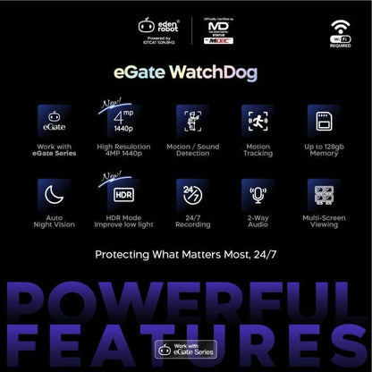 eGate WatchDog 360 4MP Indoor Smart Camera CCTV - Image 4