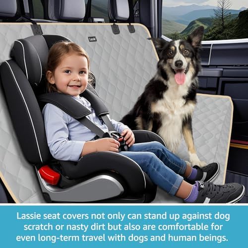 Truck Back Seat Cover for Dogs with Safety Belt, Truck Bench Seat Cover - Image 2