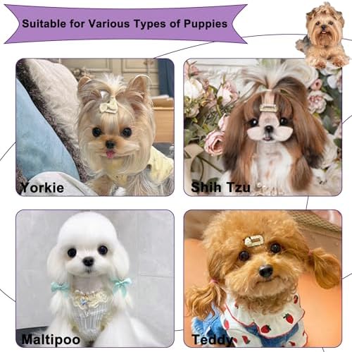 Gentle Grooming Puppy Brush with Gift Box (Glitter Rose Red) - Image 6