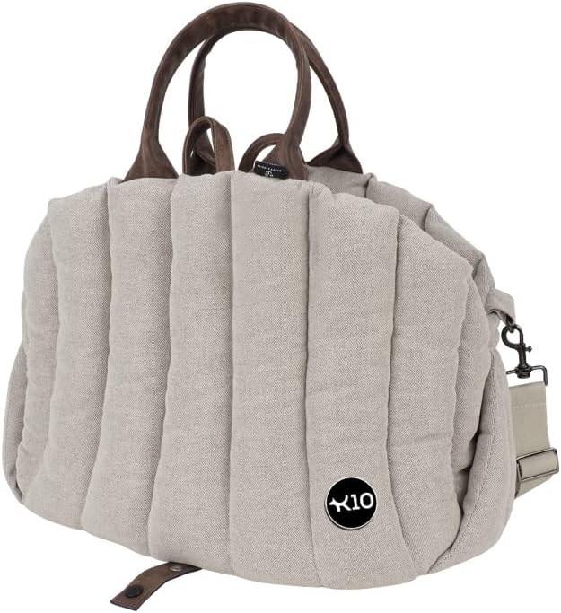 K10 Car-Go Tote - Dual Purpose Pet Tote and Dog Car Seat - Carry Your Dog or cat Safely with Harness Attachment - Attach the Bag to a seat to use as a Pet Carrier (Oatmeal Beige) - Image 3